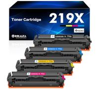 219X 219A MFP 3302FDW Toner: No Chip Compatible for HP 219X 219A with Color LaserJet Pro MFP 3302FDW 3302SDW 3302FDN 3302FDNG 3302FDWG 3302SDWG 3202DN 3202DW W2190X W2191X W2192X W2193X 4-Pack