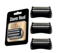 21B Replacement Foil Heads ,Compatible For Braun, Series 3 Shaver 3000s,3010s,3020s,3030s,3040s,3050cc,3070cc,3080s,3090cc,320,330,340,350cc Electric Shaver Accessories(THREE (21B))