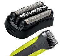 21B Shaver Replacement Heads Compatible with All Braun Series 3 Shaver, Compatible with Braun S3 Electric Shaving Replacement Head 300s 310s 3010s 3040s (21B, Black)