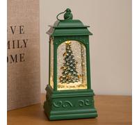 21cm Dual Power Christmas Water Spinner Lantern Christmas Tree Scene with LEDs