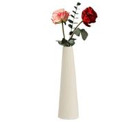 21cm Small Ceramic Bud Vase Tall Conic Flower Single Stem Vase Home Decorative Floral Centerpiece for Wedding Office (Flowers not Included)