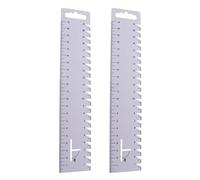 21cm Ultrathin Plastic Sewing Ruler for Patchwork & Quilting - Measuring Tape with 5mm Graduations, Seam Allowance Guide, and Compass Function