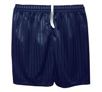 21Fashion Kids Unisex Shadow Stripe Gym Sports Games School PE Shorts Navy Blue