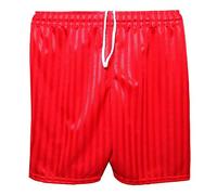 21Fashion Kids Unisex Shadow Stripe Gym Sports Games School PE Shorts Red