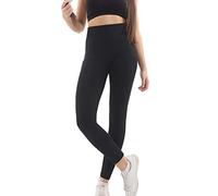 21Fashion Ladies Gym Sports Stretchy Fleece Lined Leggings Womens Fitness Wear Thermal Warm High Waist Cosy Pants Black UK 14