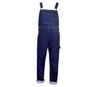 21Fashion Mens Denim Jeans Dungarees Adults Bib and Brace Overall Heavy Duty Workwear Pant Dark Blue UK 30