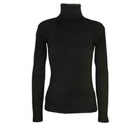 21Fashion New Ladies Long Sleeve Turtle Polo Neck TOP Womens TOP Jumper 8-26 Black