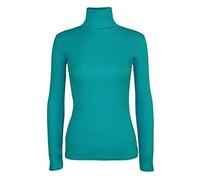 21Fashion New Ladies Long Sleeve Turtle Polo Neck TOP Womens TOP Jumper 8-26 Teal