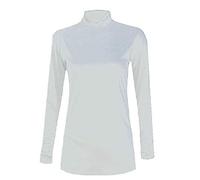 21Fashion New Ladies Long Sleeve Turtle Polo Neck TOP Womens TOP Jumper 8-26 White