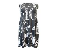 21Fashion New Womens Sheering Top Strapless Bandeau Dress Top Jersey Ladies Plus Size Boobtube Top Dress (Love Paris, UK 16-18)