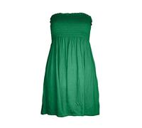 21Fashion New Womens Sheering Top Strapless Bandeau Dress Top Jersey Ladies Plus Size Boobtube Top Dress Jade Green