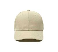 21Fashion Plain Baseball Caps Mens Baseball Caps Unisex Peak Caps Summer Hats Sports Caps Beige One Size