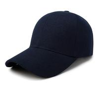 21Fashion Plain Baseball Caps Mens Baseball Caps Unisex Peak Caps Summer Hats Sports Caps Navy One Size