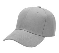 21Fashion Plain Baseball Caps Mens Baseball Caps Unisex Peak Caps Summer Hats Sports Caps Plain Grey One Size