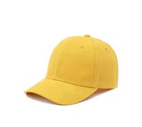 21Fashion Plain Baseball Caps Mens Baseball Caps Unisex Peak Caps Summer Hats Sports Caps Yellow One Size