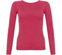 21Fashion Unisex Long Sleeves Round Neck Tshirt#(Cerise Plain Shirt#7-8 Years#Unisex)