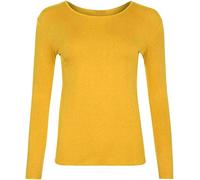 21Fashion Unisex Long Sleeves Round Neck Tshirt#(Yellow Plain Shirt#13 Years#Unisex)