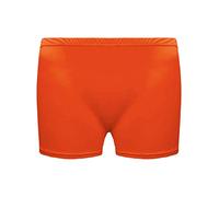 21Fashion Womens Girls Microfiber Hot Pants Shorts Ladies Dance Gym Stretch Shorts Neon Orange