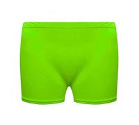 21Fashion Womens Girls Microfiber Hot Pants Shorts Ladies Dance Gym Stretch Shorts Neon Green