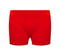 21Fashion Womens Girls Microfiber Hot Pants Shorts Ladies Dance Gym Stretch Shorts Neon Red