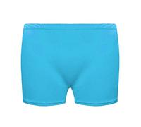 21Fashion Womens Girls Microfiber Hot Pants Shorts Ladies Dance Gym Stretch Shorts Turquoise