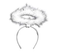 21Fashion Womens Halo Devil Angle Headband Ladies Halloween Fancy Dress Party Accessory White