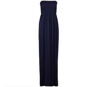 21Fashion Womens Sheering Maxi Dress Ladies Bandeau Boobtube Long Dress Plus Size Navy