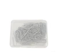 21G Nichrome Jump Rings 0.79x0.24 Inch High Heat(200pcs) | Pre-bent U-shape, uniform size 2x0.6cm, saves crafting time, easy insertion into clay