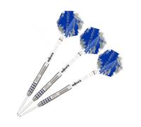 (21g, Silver/Blue/White/Grey) Unicorn Anderson Silver Star Tungsten Darts