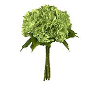 21In Bottle Green Artificial Hydrangea Flowers 5 Pcs Real Touch 3D Print Latex Flowers for Wedding Centerpieces Bouquets DIY Floral Decor Home Decoration with Stems