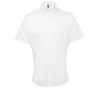Premier Men's Signature Short-Sleeved Shirt in White | Size: 21 inches Premier White 21 inches