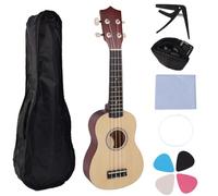 21Inch Ukulele Home Practice Ukulele Portable Learning Guitar Wood Texture For Music Students And Travel Enthusiasts