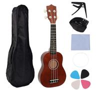21Inch Ukulele Home Practice Ukulele Portable Learning Guitar Wood Texture For Music Students And Travel Enthusiasts