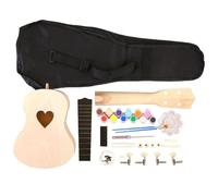21inch Ukulele Kit Small Guitar Handmade Homemade Material Package Graffiti Christmas Wooden Gift Kids Birthday Instrument