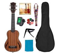 21Inch Wood Ukulele Guitar 4 Strings Musical Instruments Educational Learning Primary Tutorial for Beginner & Students Beginner Ukulele Kits