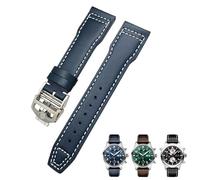 21mm 20mm Cowhide Leather Watchband Fit for IWC Pilot's Watches Portugieser Bracelets Blue Watch Strap Accessories Men tool