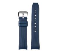 21mm 22mm Compatible With Tissot 1853 Starfish T120 Silicone Strap - Curved End Rubber Band T120417A Series Diving Watch Men’s Bracelet