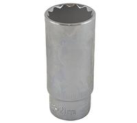 21mm 3/8" Drive Double Deep Metric Socket Double Hex / 12 Sided