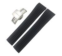 21mm Quality Rubber Watchband for Patek Aquanaut Philippe for PP 5164A 5167A Silicone Watch Strap Braceletes Waterproof (Color : Blue Rose, Size : 21mm) (21mm,10mm Gold Clasp)