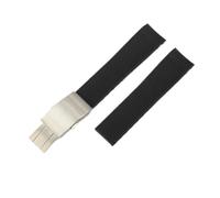 21mm Rubber Strap Compatible With Longines HydroConquest L3.642 .742 Green Deployment Clasp Diving Men's Replacement Watch Band