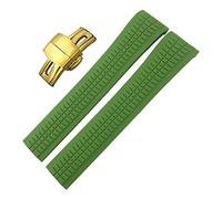 21Mm Rubber Watchband for for Pp 5164A 5167A Silicone Watch Strap Braceletes Waterproof/Green Gold/21Mm