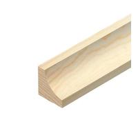 21mm Scotia Coving Pine decorative trim moulding beading wooden timber edging (1, 80cm Long)