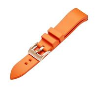 21MM Silicone Rubber Watch Strap Compatible With RADO CAPTAIN COOK Diving Bracelet Black Green Blue The(Orange rose,20mm)