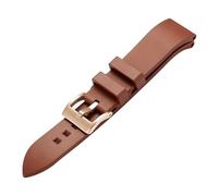 21MM Silicone Rubber Watch Strap Compatible With RADO CAPTAIN COOK Diving Bracelet Black Green Blue The(Brown rose,21mm)