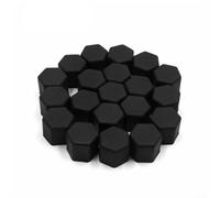 21mm Silicone Wheel Nut Covers for Car Hub Bolts - 20-Piece Hexagon Dust Protector, Rust-Resistant Flexible Lug Cap Set Compatible with(BLACK)