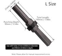 21mm Stone Splitter, Manual Stone Opener Bits Dowel Wedges Heavy Duty Rock Splitting Hand Tools for Concrete Marble Rock Granite