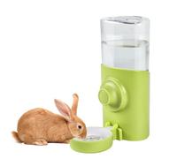 21oz Hanging Rabbit Water Bottle - Automatic Small Pet Cage Water Dispenser & Feeder, for Bunny, Guinea Pig, Chinchilla, Hamster, Hedgehog, Ferret, Rat, Gerbil & Small Animals, Green