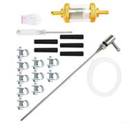 21PC Fuel Hose Set 4m Plastic Metal Durable | Plastic and metal build, wear-resistant, long-lasting, ideal for diesel heating, robust construction