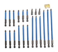 21Pc Screwdriver Bits 25mm To 150mm Lengths