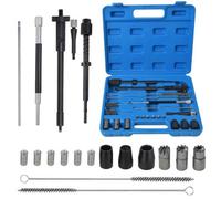 21Pc Universal Injector Seat Brush Cleaner & Glow Plug Shaft Maintenance Tool